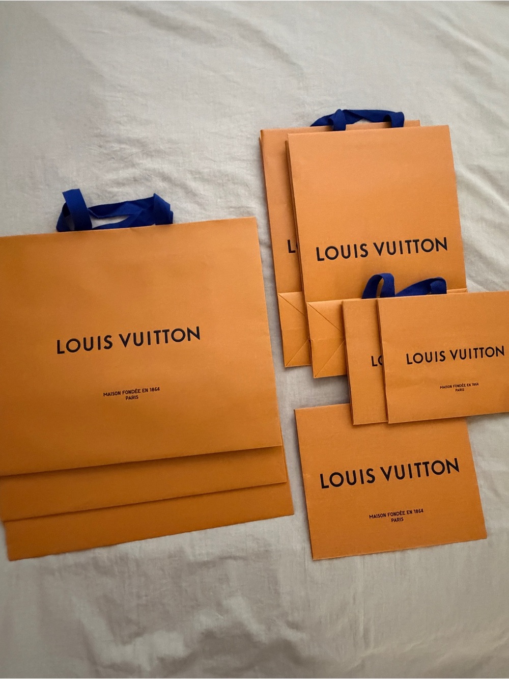 Auth Louis Vuitton Shopping Bags - Set of 8